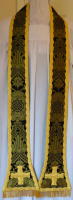 Black Roman Preaching Stole